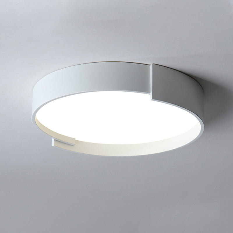 Arisha Plafonnier Rond Moderne, Métal/Acrylique, Blanc/Gris/Vert/Doré, Salon