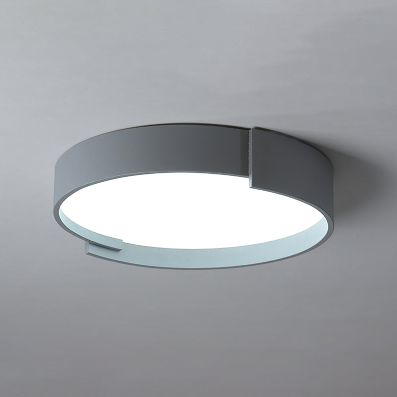 Arisha Plafonnier Rond Moderne, Métal/Acrylique, Blanc/Gris/Vert/Doré, Salon
