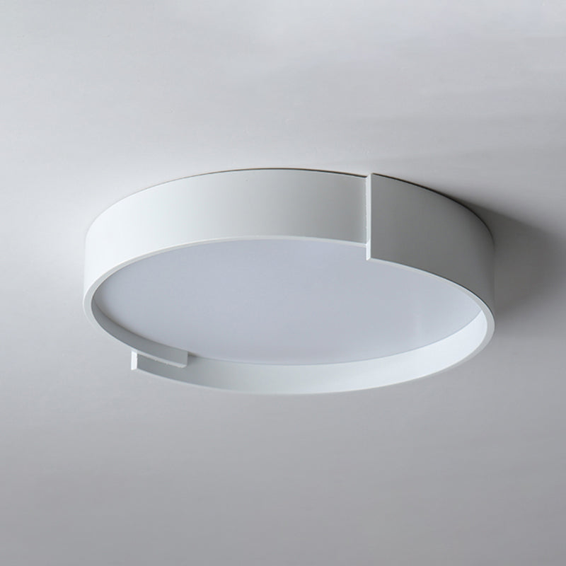 Arisha Plafonnier Rond Moderne, Métal/Acrylique, Blanc/Gris/Vert/Doré, Salon