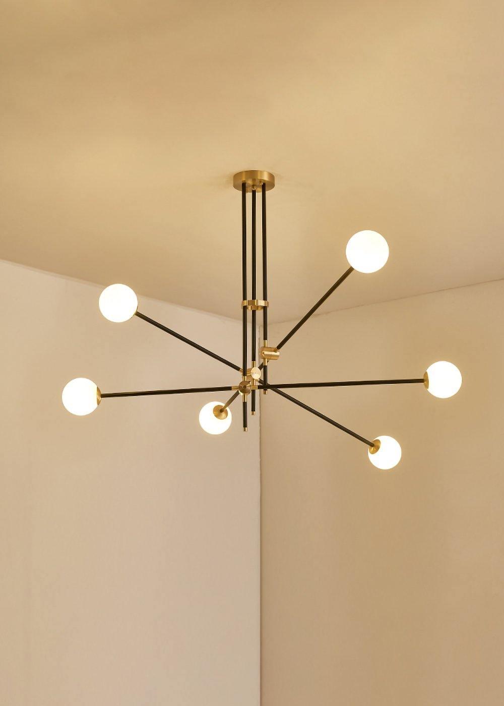 Ravelia SI Laiton Verre Globe