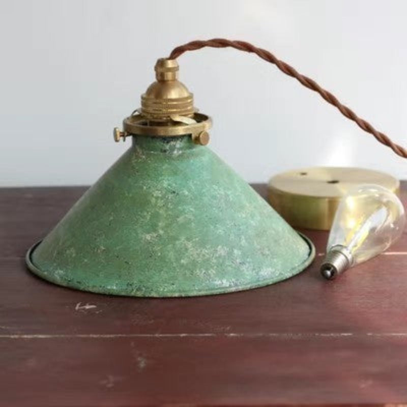 Silva Vintage Rustique LED Suspension Métal Bleu Cuisine Balcon