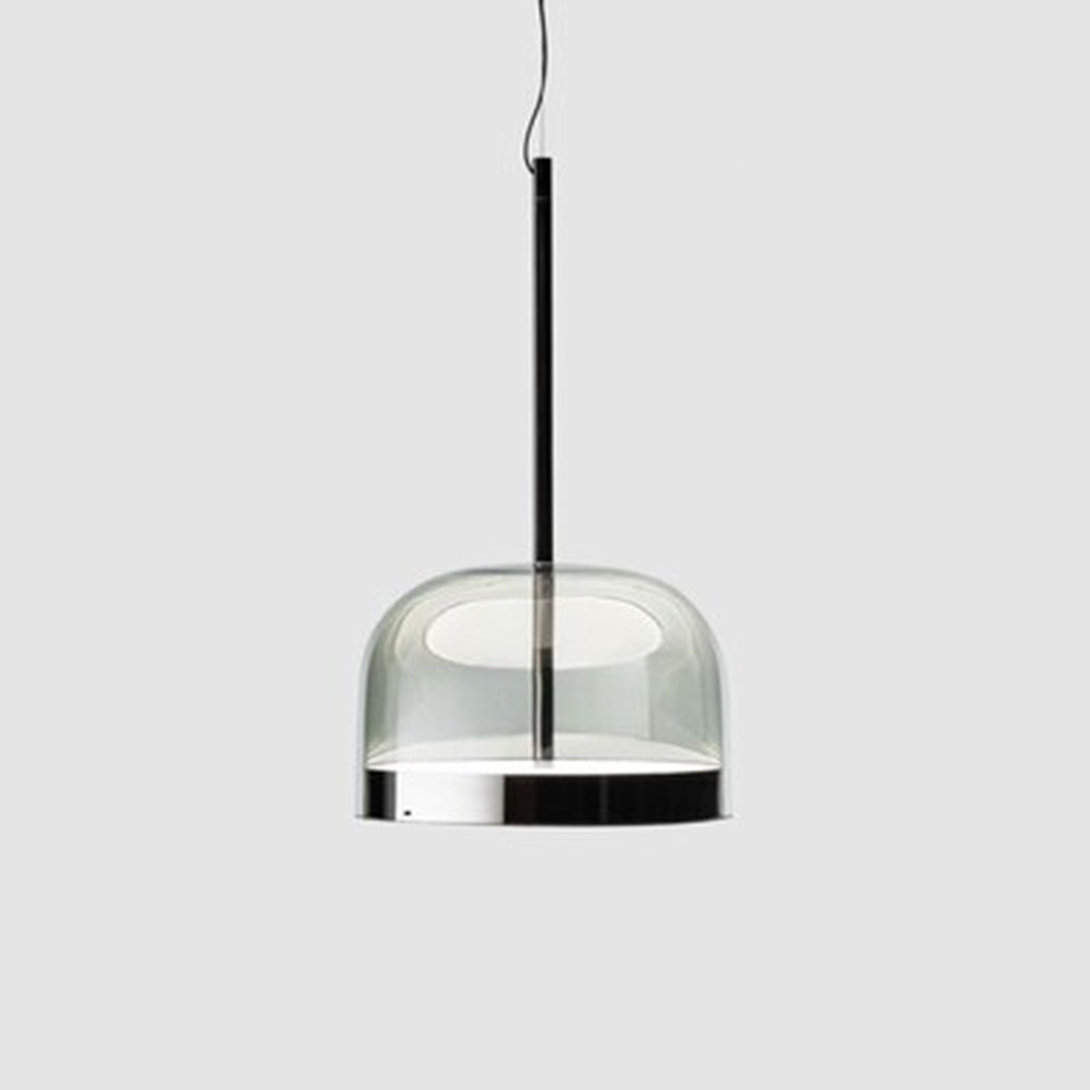 Valentina Suspension Nordique, Métal/Verre, Noir/Or, Salle à Manger