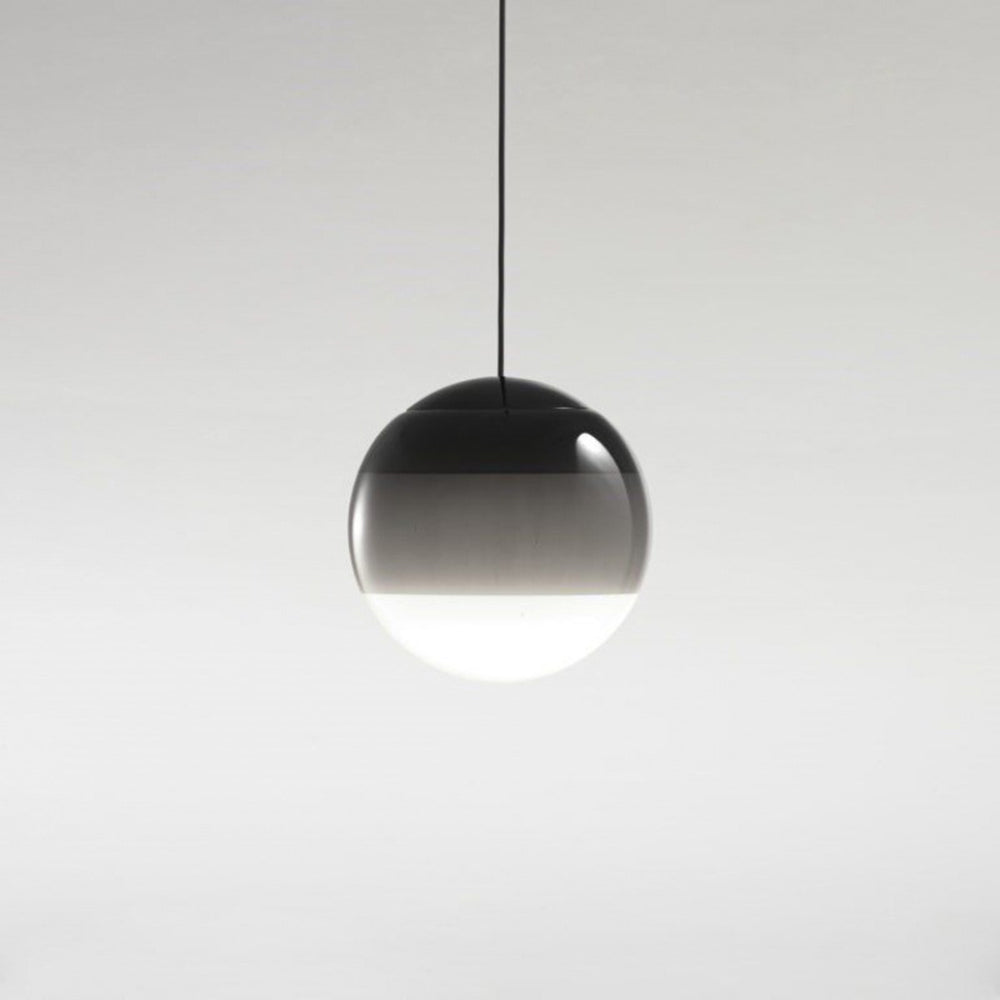 Vioxa Suspension Bulle Moderne Verre. Noir/Gris/Bleu/Rose. Salon-Cielum
