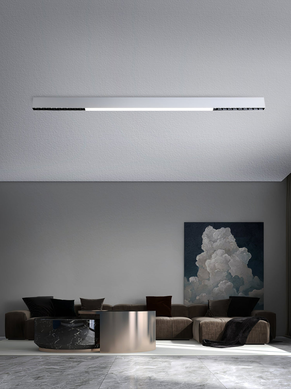 Line Suspension Flottante Moderne en Aluminium