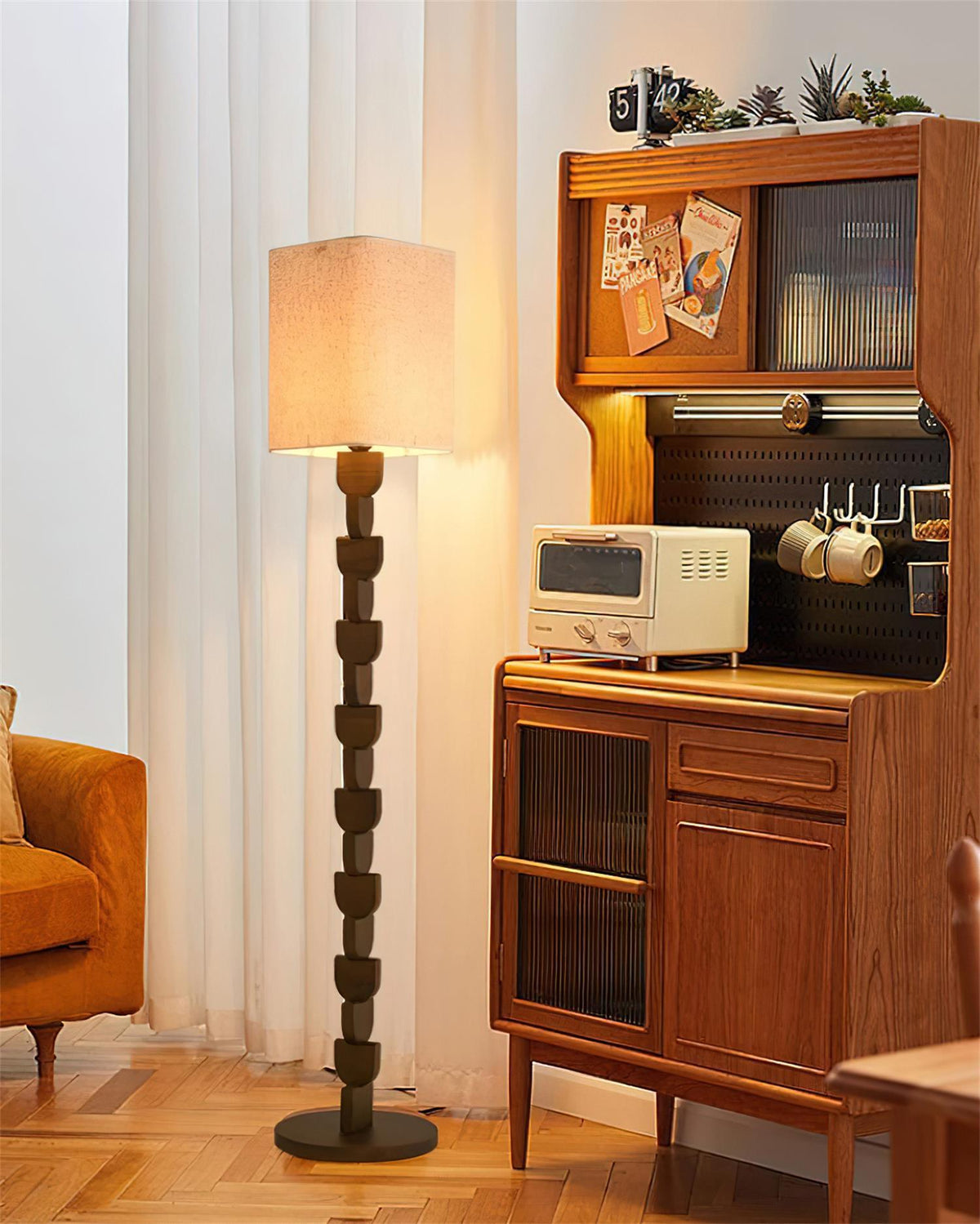 Rinoreria Lampadaire en Bois