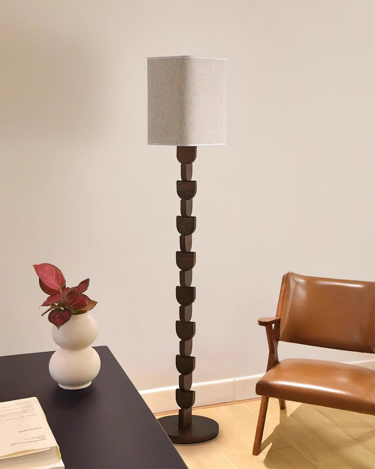 Rinoreria Lampadaire en Bois