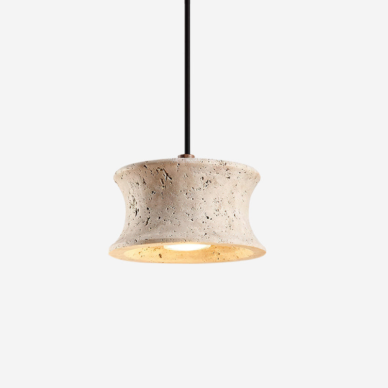 Ritta Pendant Lamp Travertine Sculptural - Neutralighting