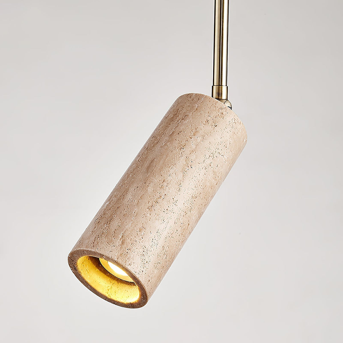 Syraeia Lampe de Plafond en Bois et Travertin Moderne Minimaliste