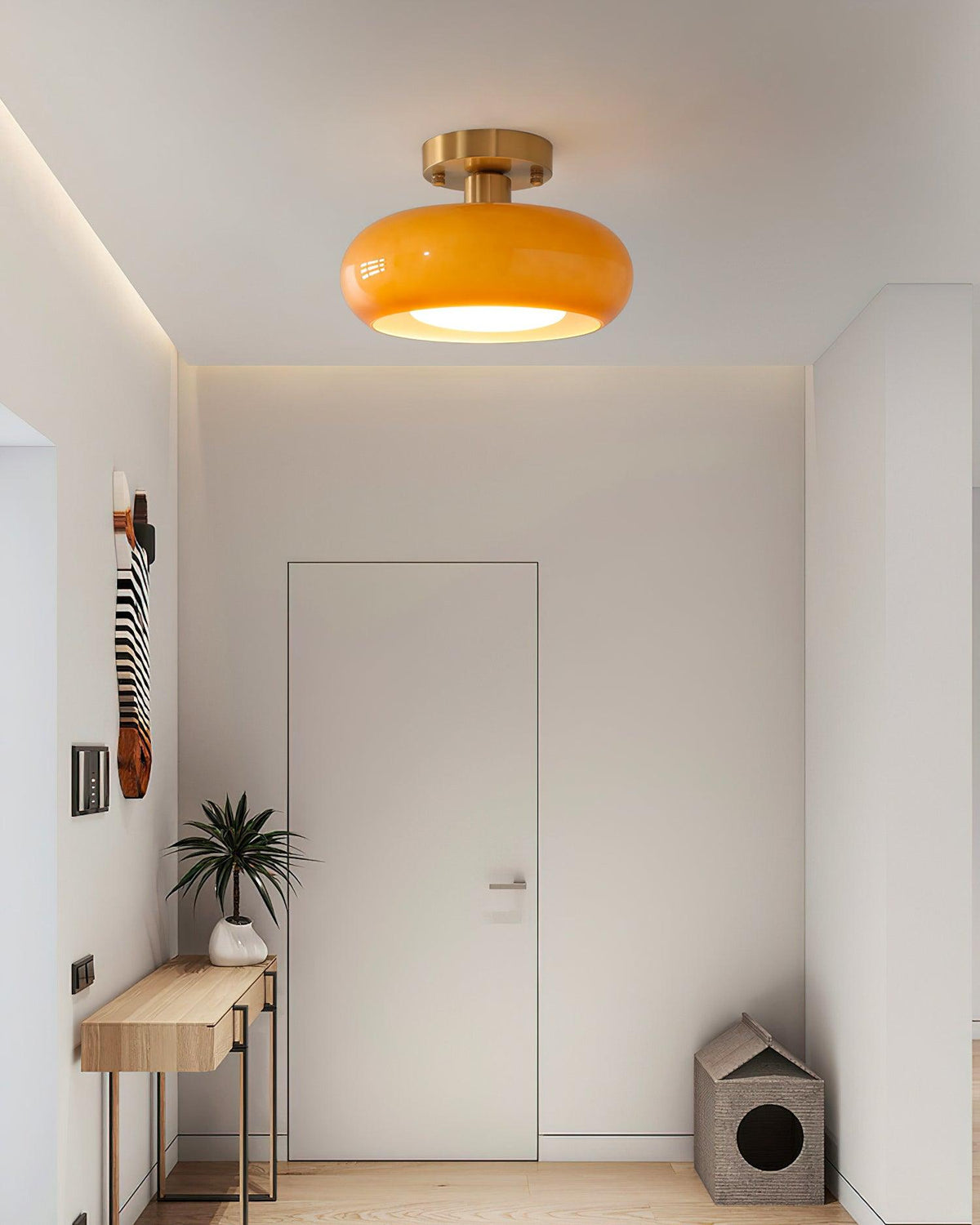 Aveline Glass Ceiling Light-Neutral Decor