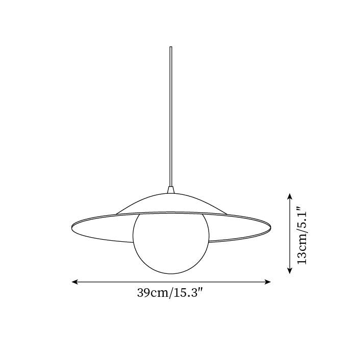 Opilo Metal Pendant Light-Neutral Decor