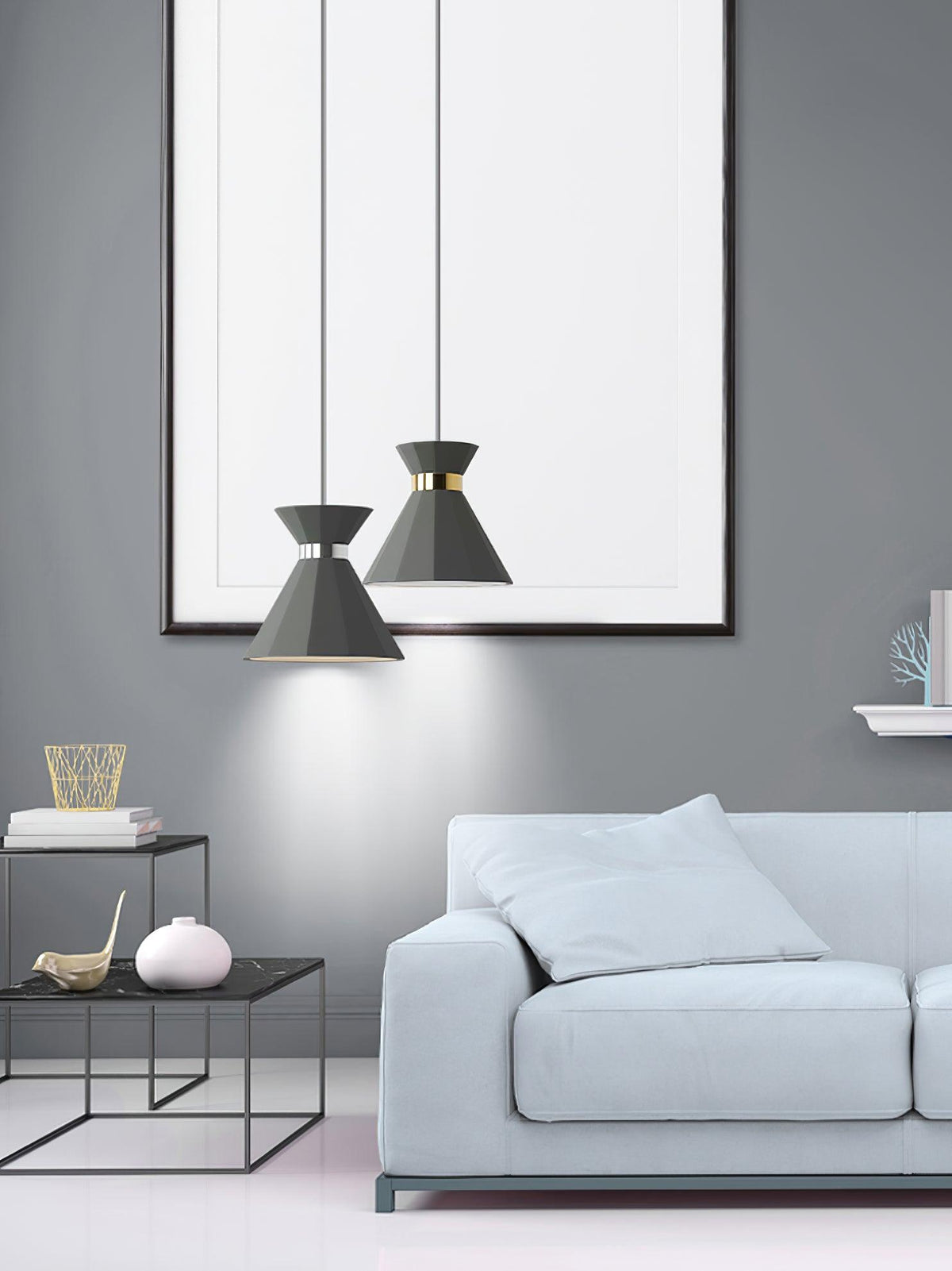 Nerissa Suspension Contemporaine en Ciment