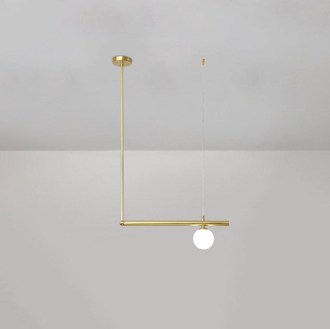 Ardise Suspension en laiton linéaire satellite minimaliste