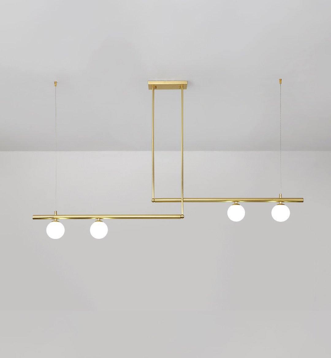 Ardise Suspension en laiton linéaire satellite minimaliste