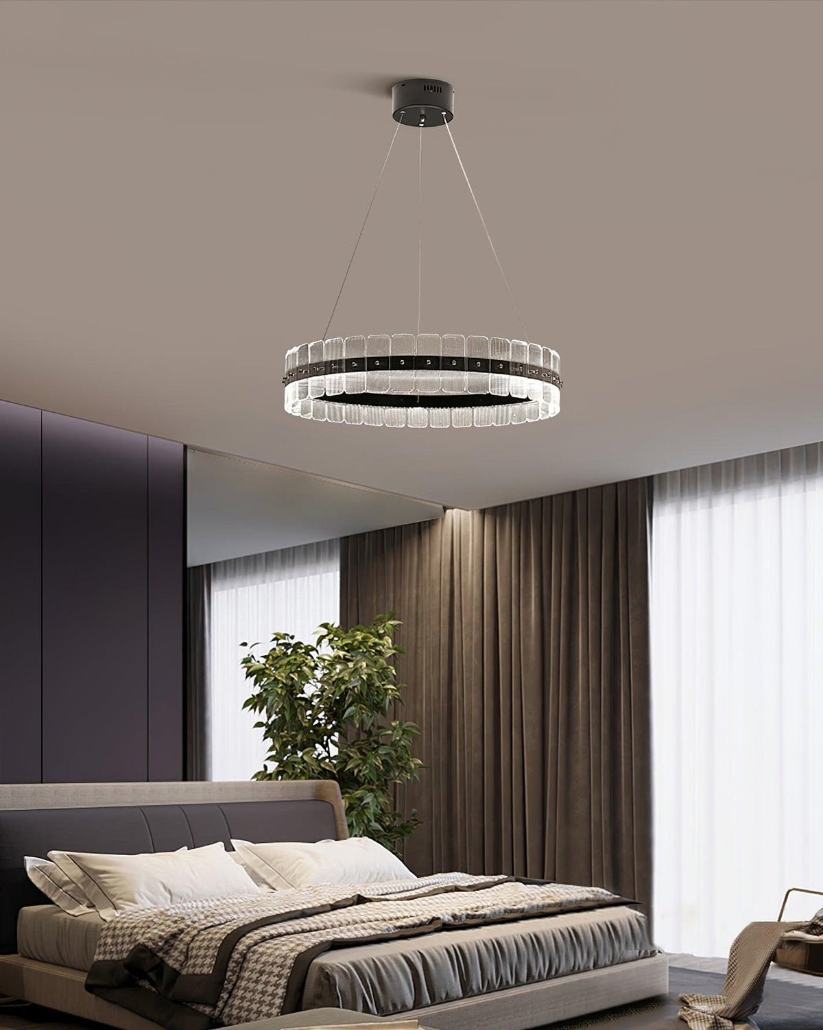 Ravine Lustre Saturno LED avec Blocs Acryliques