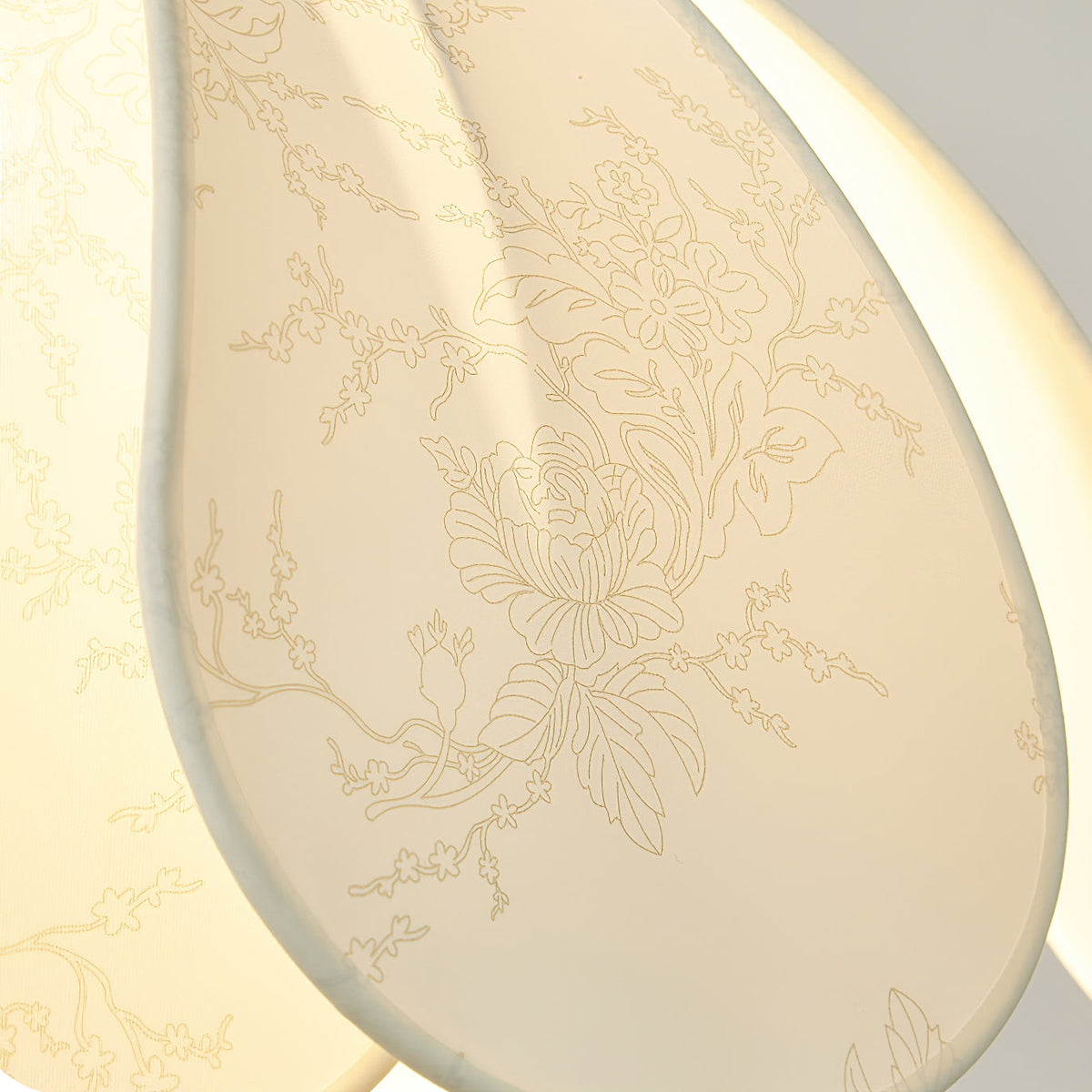Detail shot of the wooden accent at the top of the Savoy light.