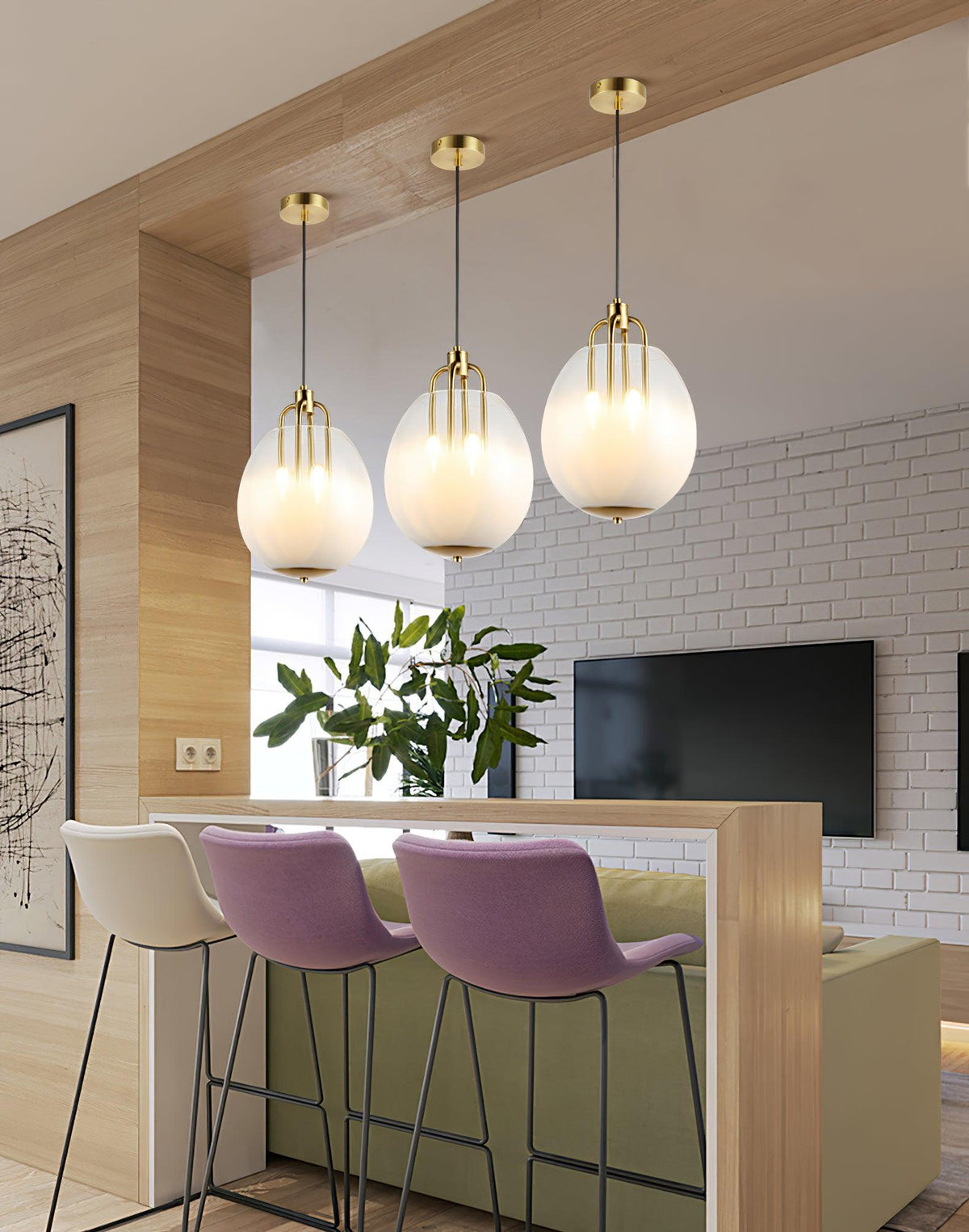 Tatum Suspension en Verre de Luxe