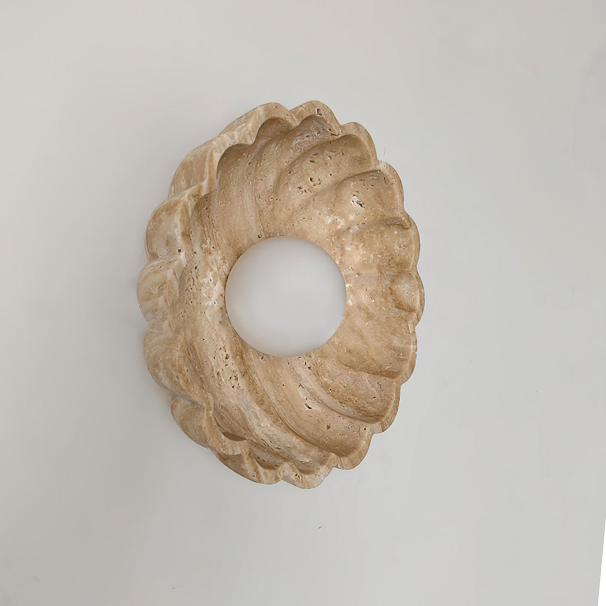 Ritta Flower Wall Lamp Yellow Travertine-Neutral Decor