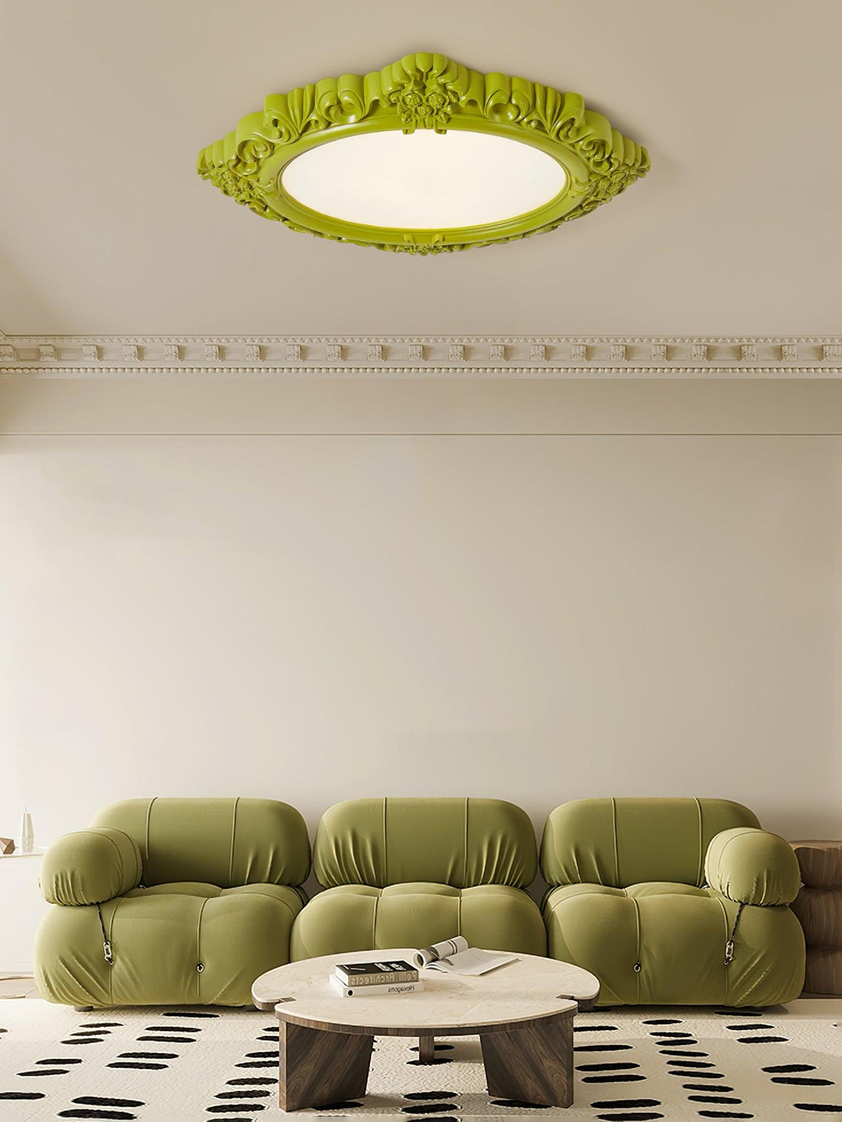 Orlena Lampe Plafonnier en Résine Sculptée