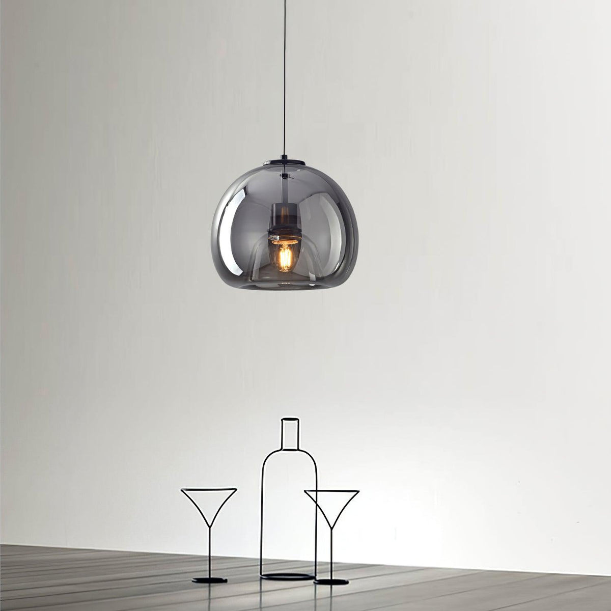 Avola Glass Pendant Light-Neutral Decor