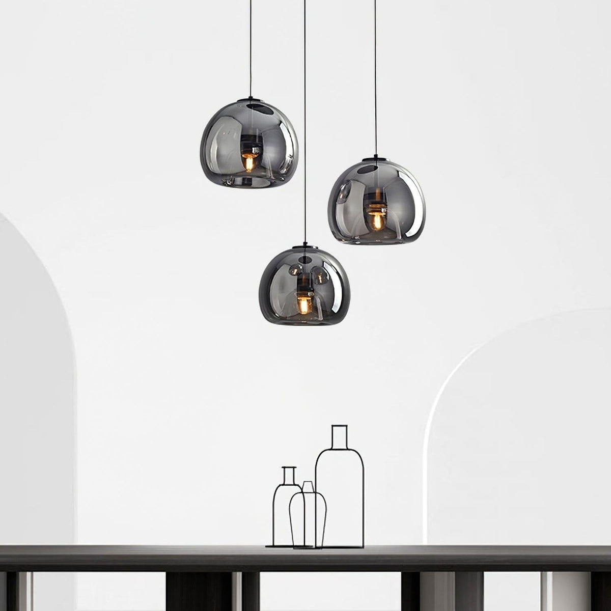 Avola Glass Pendant Light-Neutral Decor