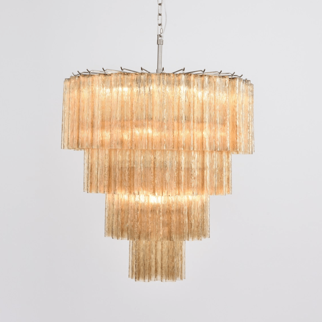 Eldana Lustre Cascade Superposé Verre Élégant Vintage