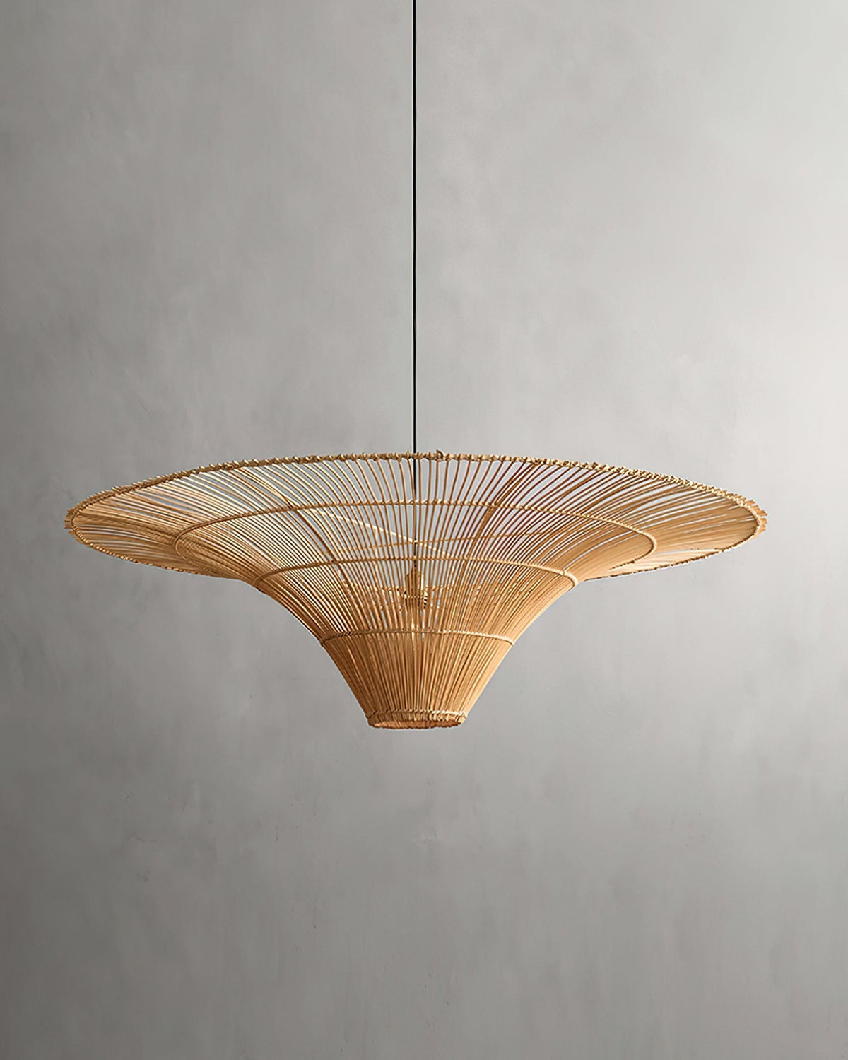 Juvia Handwoven Rattan Pendant Light-Neutral Decor