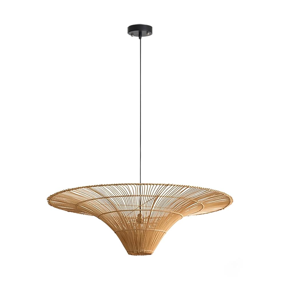 Juvia Handwoven Rattan Pendant Light-Neutral Decor