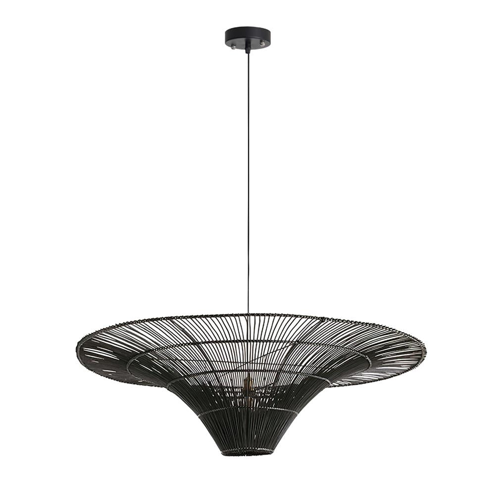 Juvia Handwoven Rattan Pendant Light-Neutral Decor