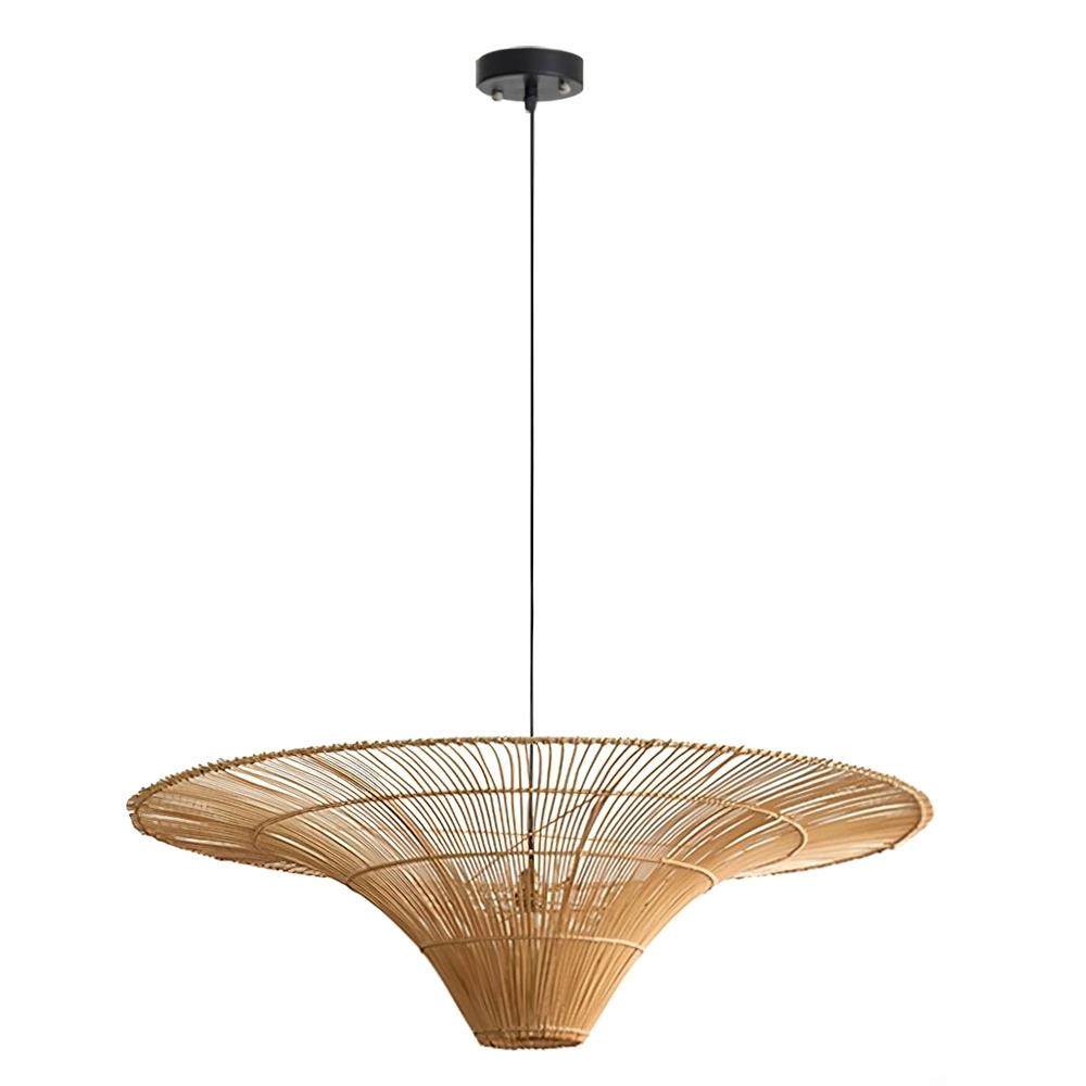 Juvia Handwoven Rattan Pendant Light-Neutral Decor