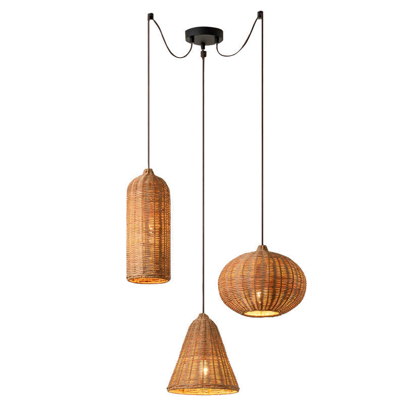 Marleigh Suspension En Rotin Tressé
