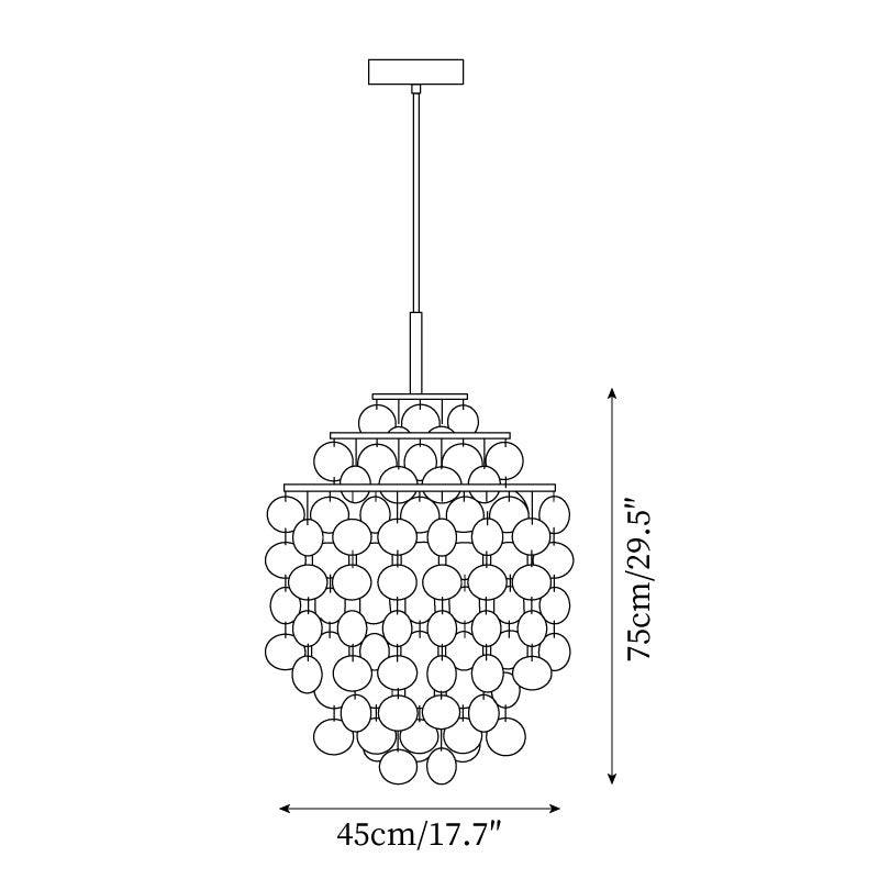 Elios Elegant Capiz Shell Chandelier-Neutral Decor