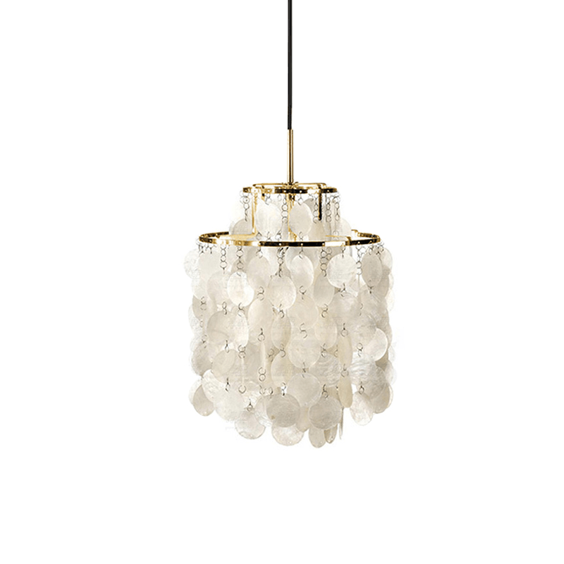 Elios Elegant Capiz Shell Chandelier-Neutral Decor