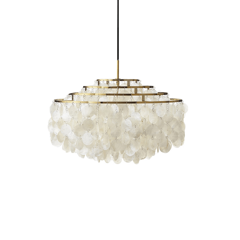 Elios Elegant Capiz Shell Chandelier-Neutral Decor