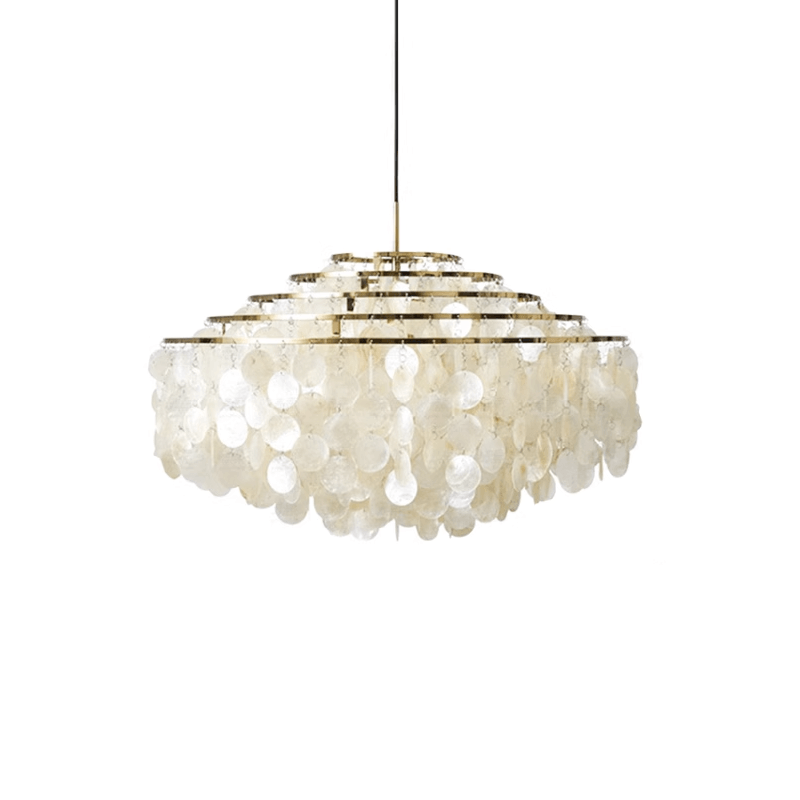 Elios Elegant Capiz Shell Chandelier-Neutral Decor