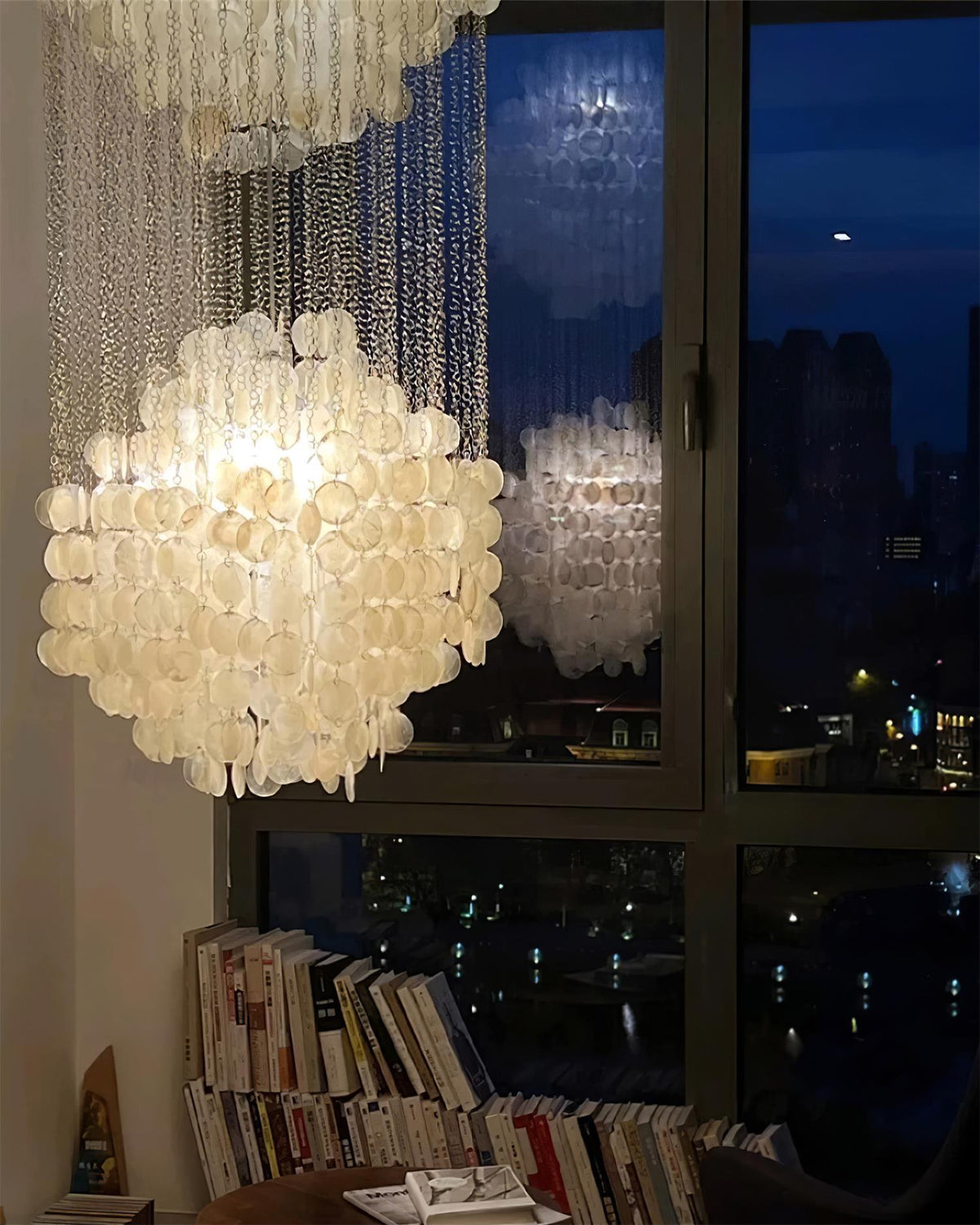 Idoris Lustre Métallique Postmoderne de Luxe en Cascade