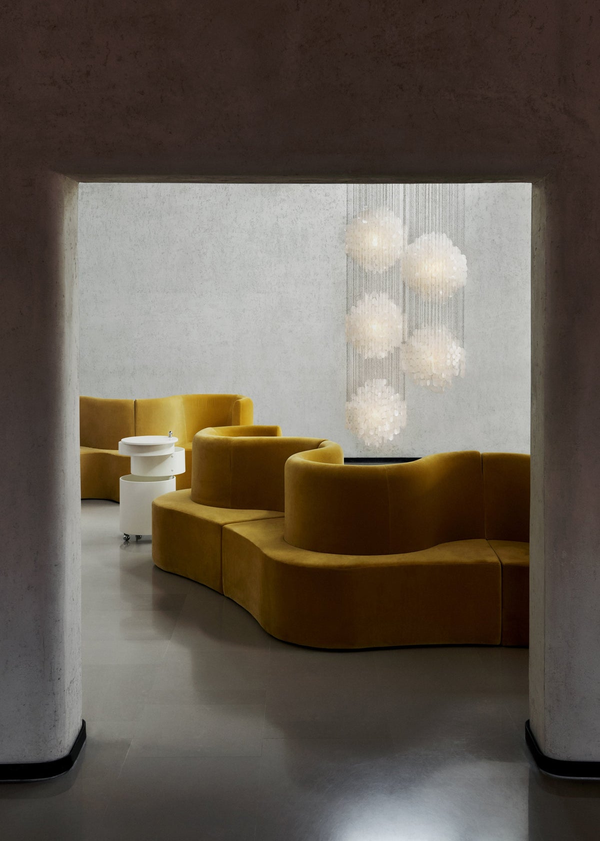 Idoris Lustre Métallique Postmoderne de Luxe en Cascade