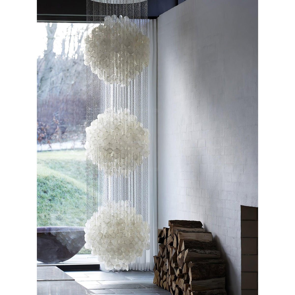 Idoris Lustre Métallique Postmoderne de Luxe en Cascade