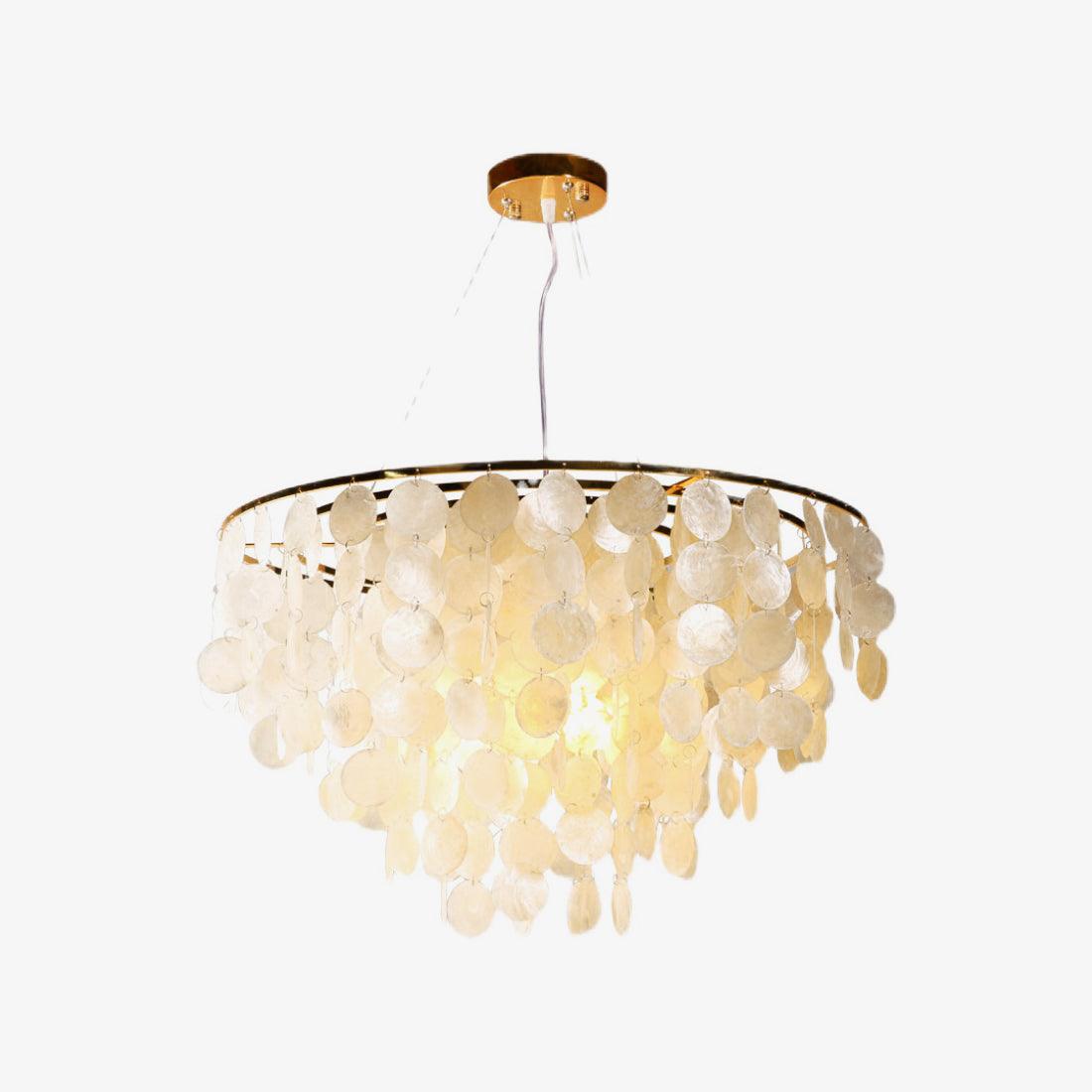 Esileth Postmoderne Luxe Coquille Carillon Lustre