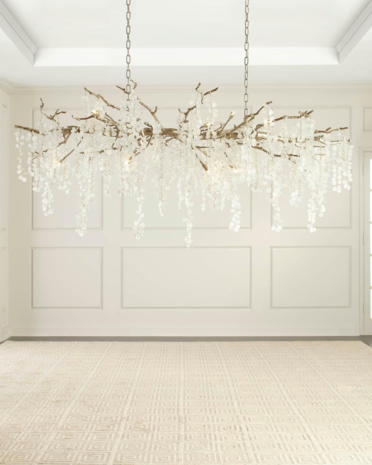 Ravelise Suspension Lampe Goutte de Rosée en Cristal
