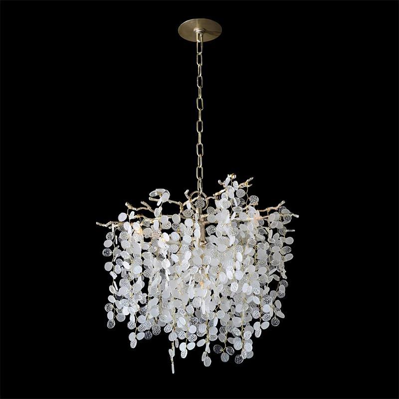 Ravelise Suspension Lampe Goutte de Rosée en Cristal