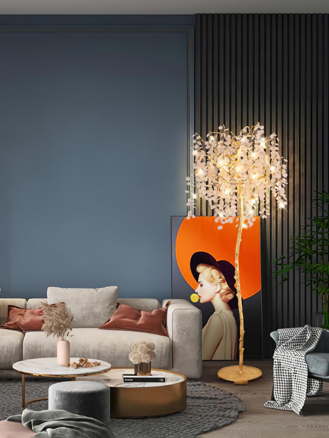 Arsorir Lampadaire en Verre Arbre