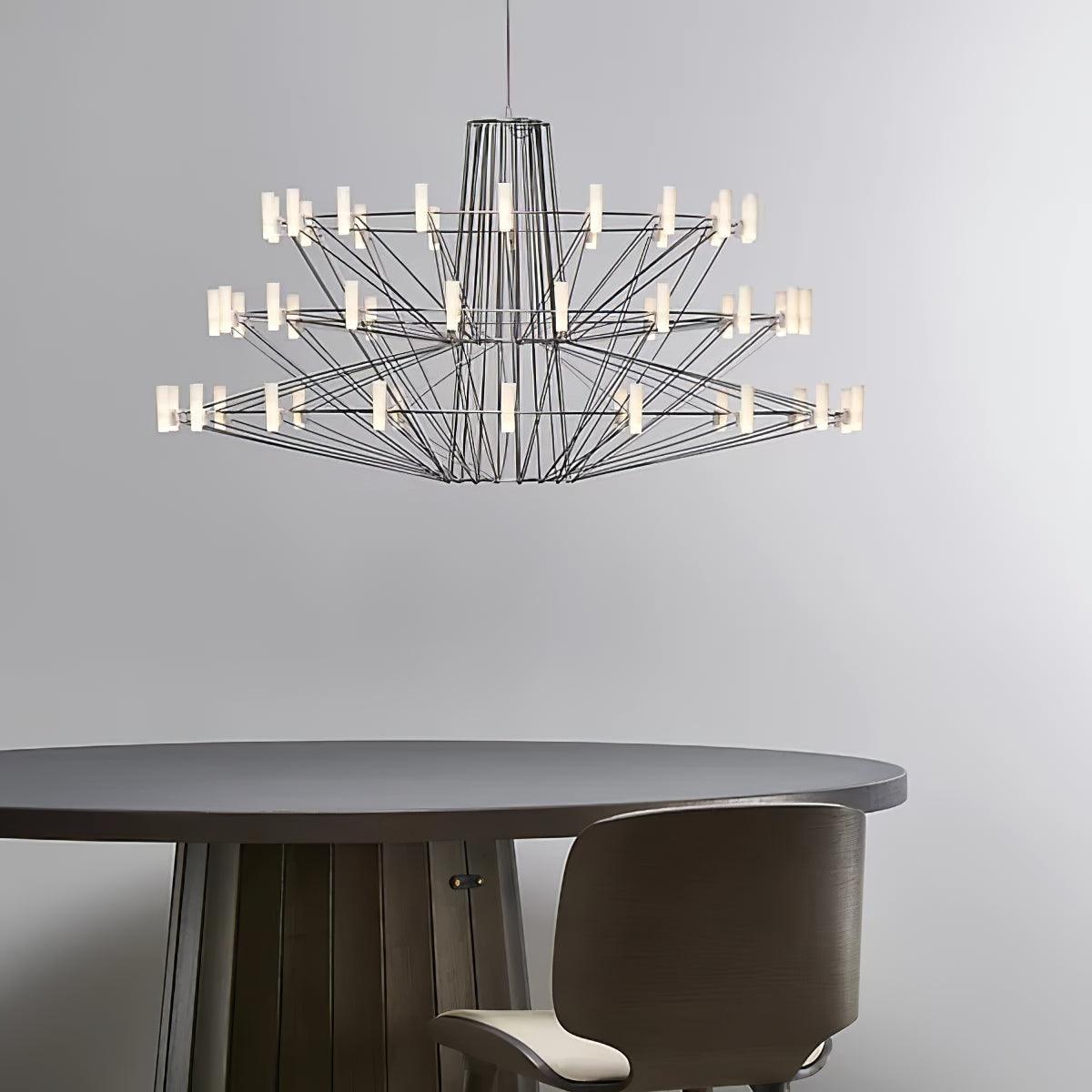 Heliora Lustre Acrylique Moderne Ballet Céleste