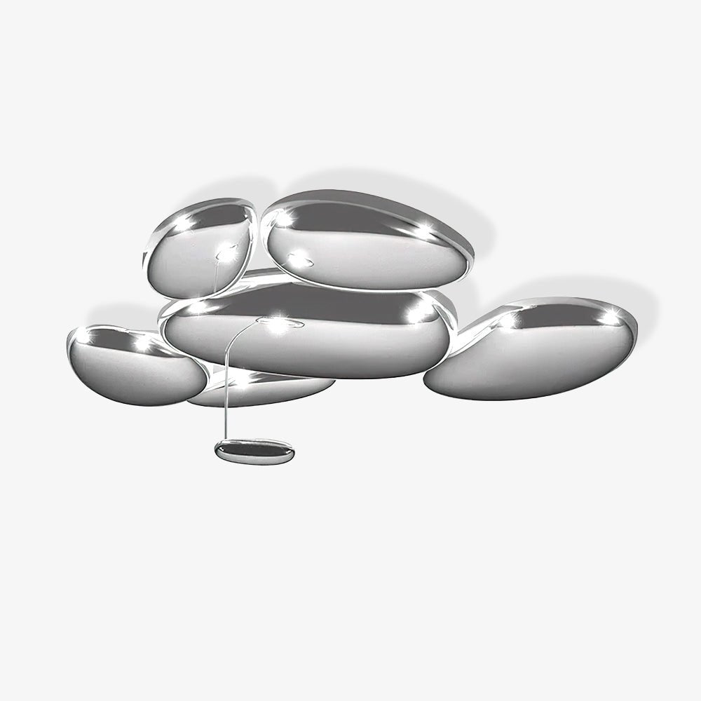Brinona Plafonnier Chrome Pebble Moderne