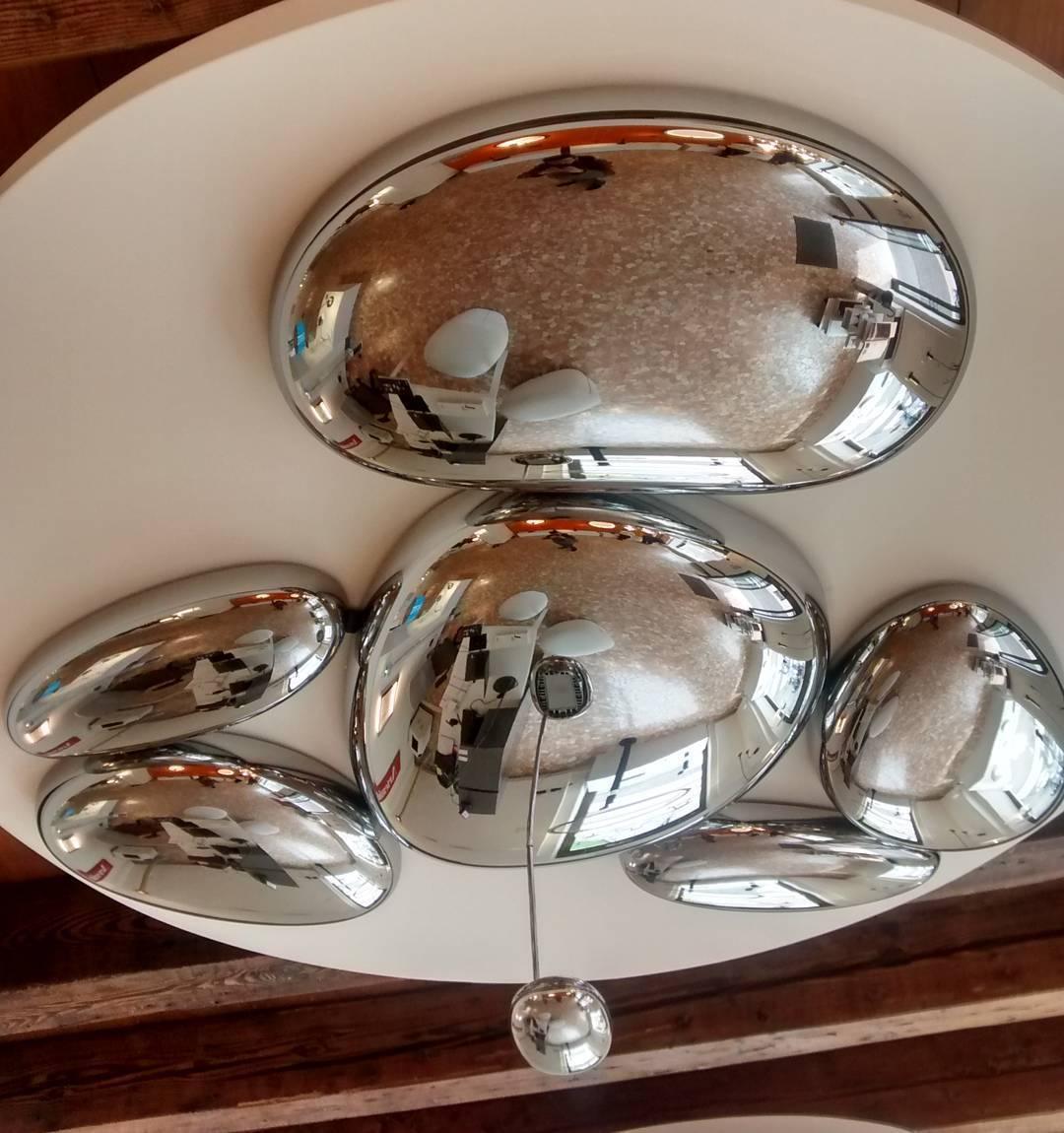 Brinona Plafonnier Chrome Pebble Moderne