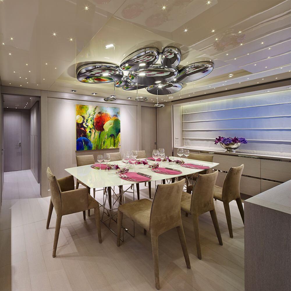 Brinona Plafonnier Chrome Pebble Moderne