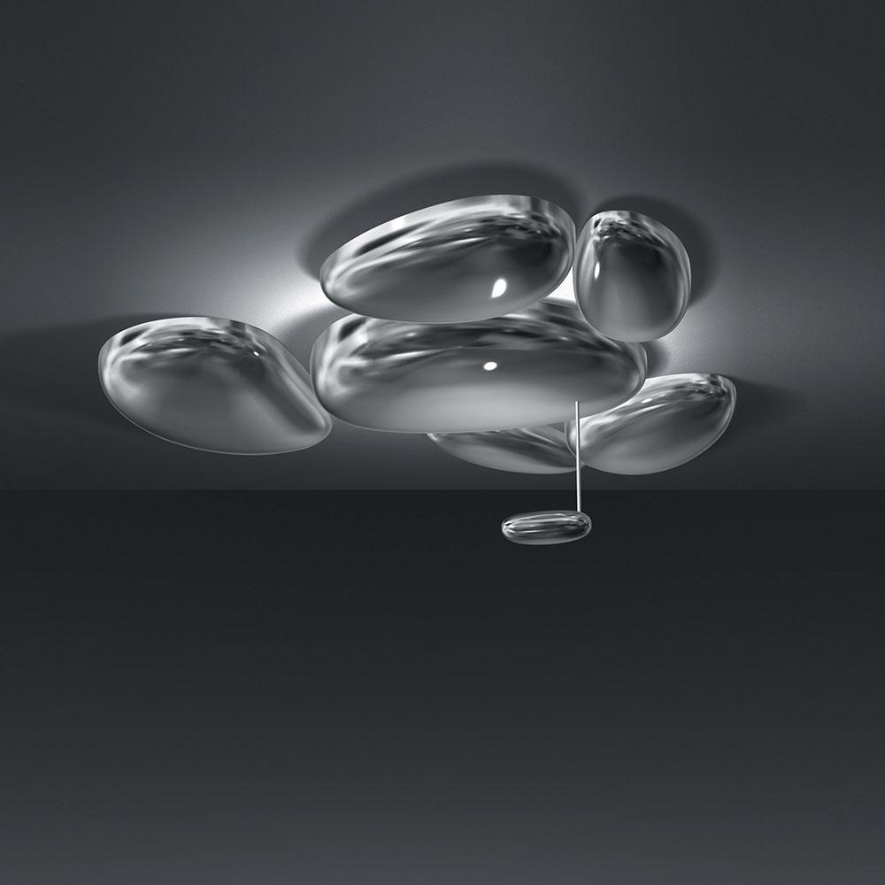Brinona Plafonnier Chrome Pebble Moderne