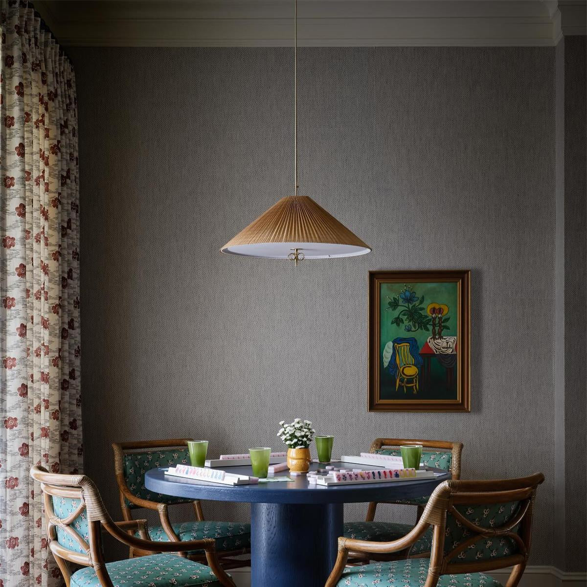 Feyla Natural Woven Pendant Lamp-Neutral Decor