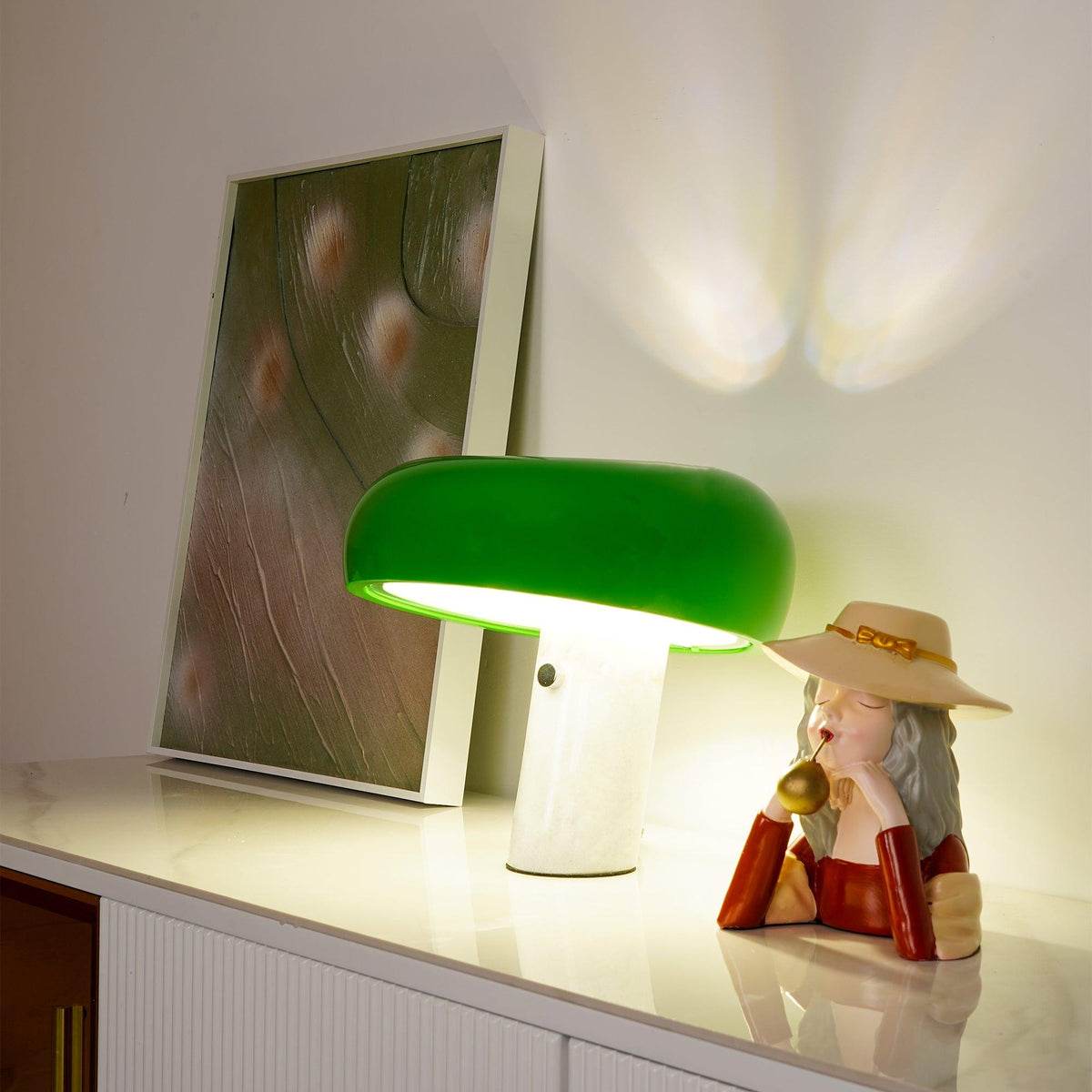 Nucleus Lampe de Table en Marbre