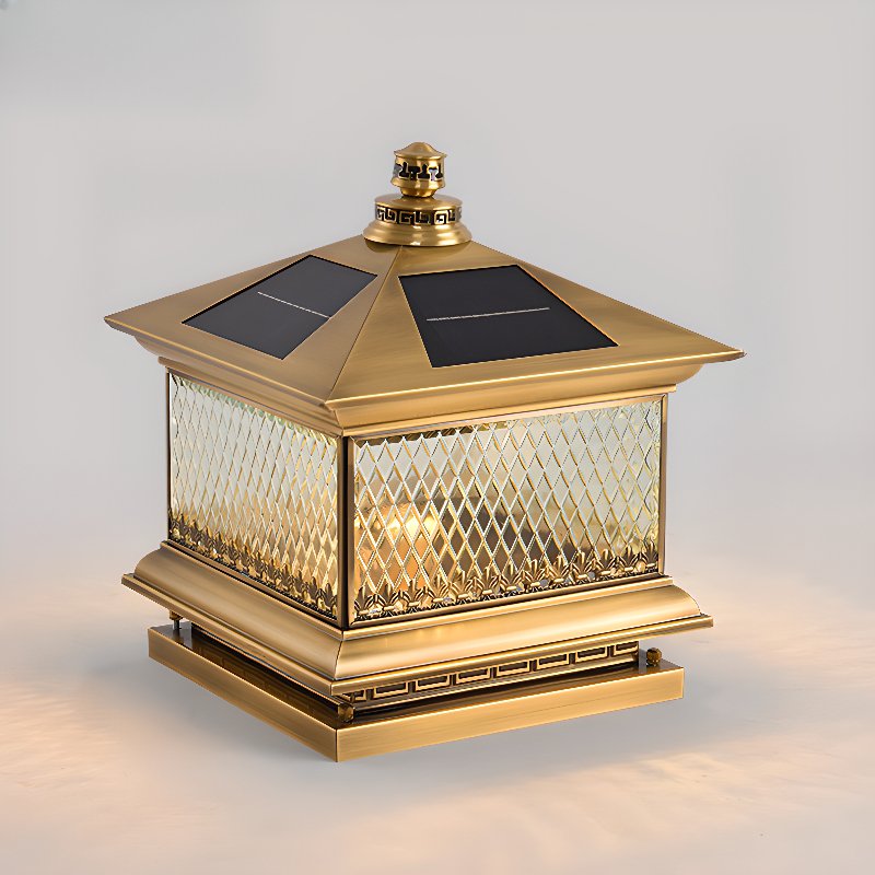 Dovina Classique Diamant Solaire Poteau Extérieur Lumière