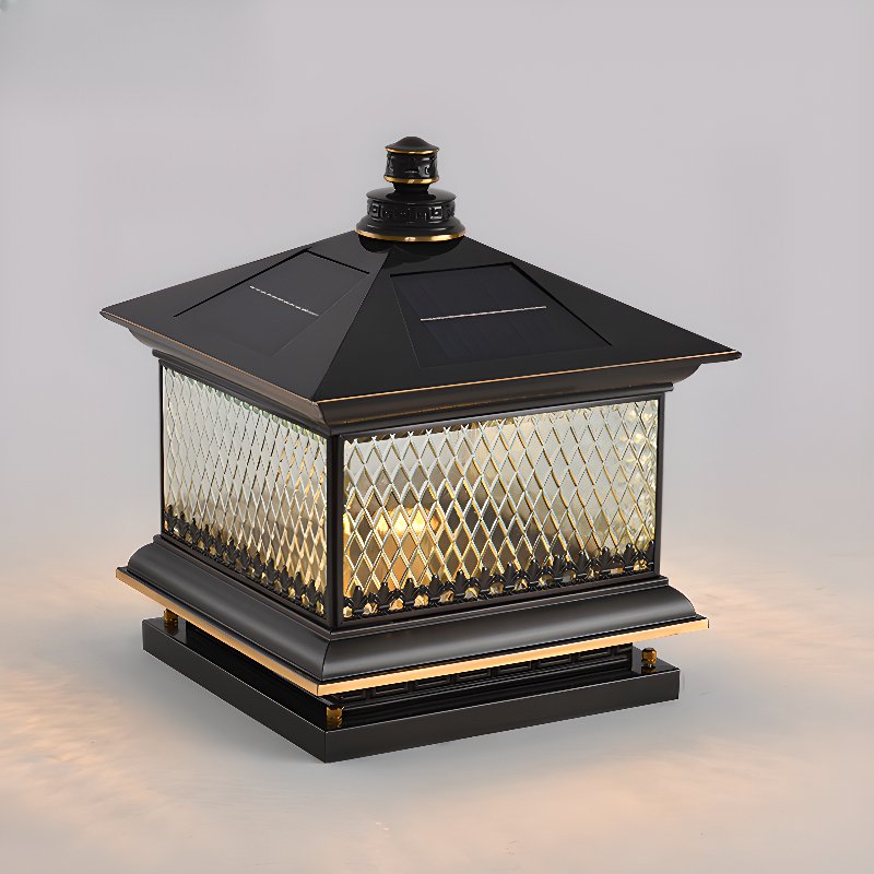 Dovina Classique Diamant Solaire Poteau Extérieur Lumière
